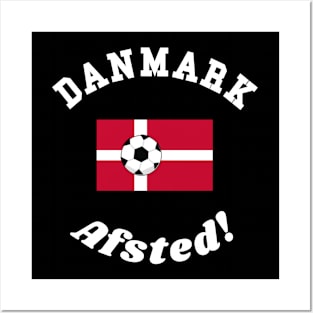 ⚽ Danmark Football, Dannebrog Flag, Let's Go! Afsted! Team Spirit Posters and Art